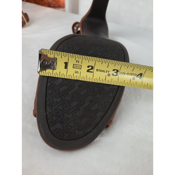 Alex Marie Brown Size 10 Cutout, Open Toe Slingback Sandals - Picture 12 of 15